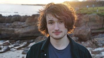 photo of Fergus McCreadie on the beach